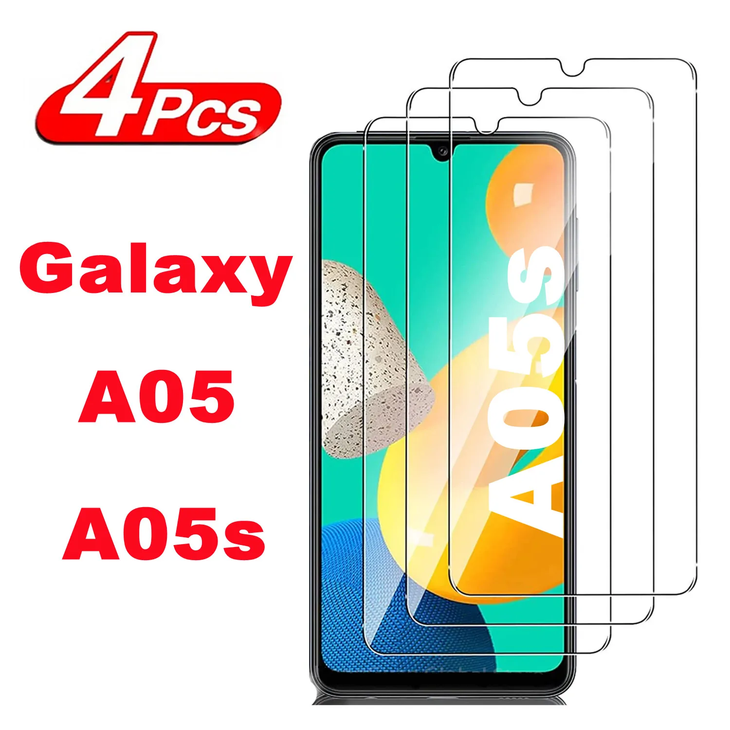 

2/4Pcs Tempered Glass For Samsung Galaxy A05 A05S Screen Protector