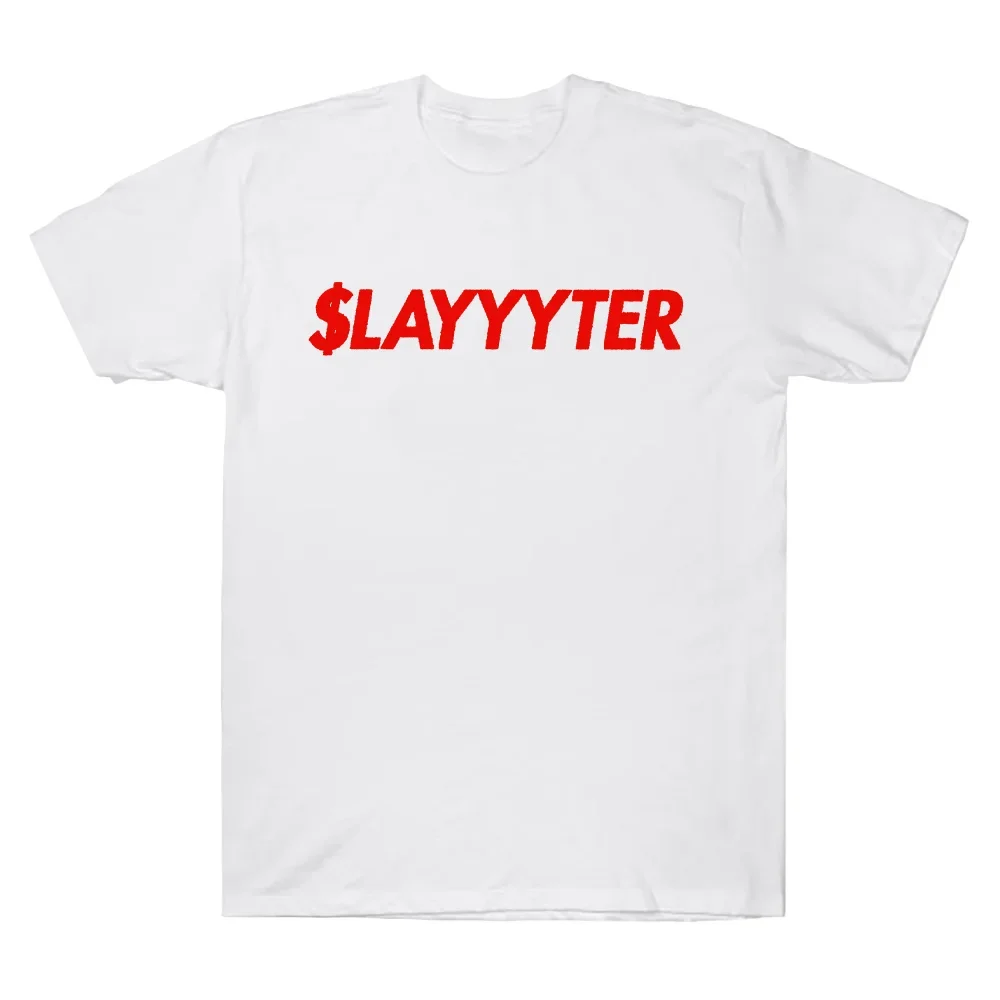 Slayyyter Worst Girl in America Grafik-T-Shirt Vintage Gothic Alt-Pop Unisex Oversized Rundhals-T-Shirt aus Baumwolle mit kurzen Ärmeln