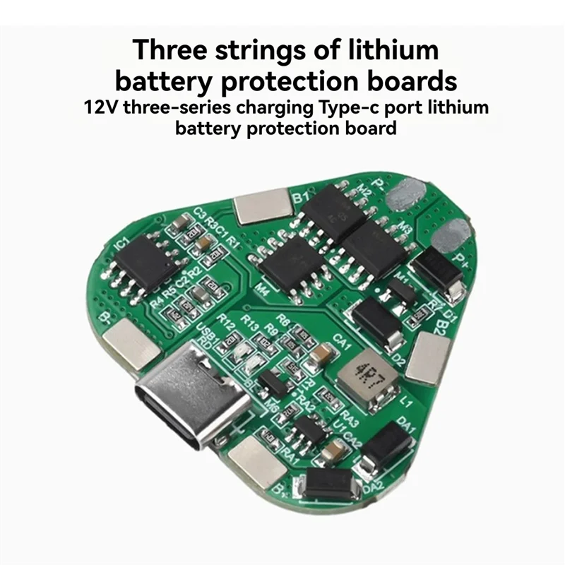 B92B-20A 3S 12V 18650 Lithium Battery Protection Board 2Pcs Overcharge Over Discharge Bms Type C