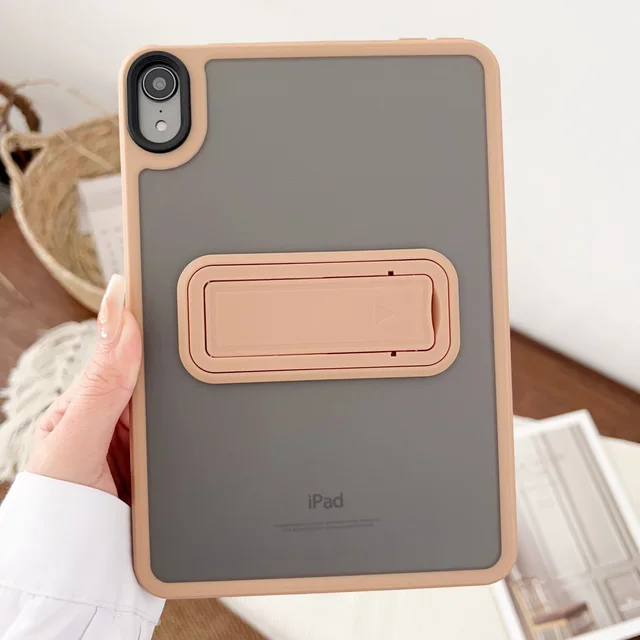 Matowe etui z podstawką do iPada Air Pro Mini 4 5 6 7 8 9 10 generacji 10.2 10.9 11 12.9 13 cali 2025 A16, twarda obudowa z funkcją podstawki