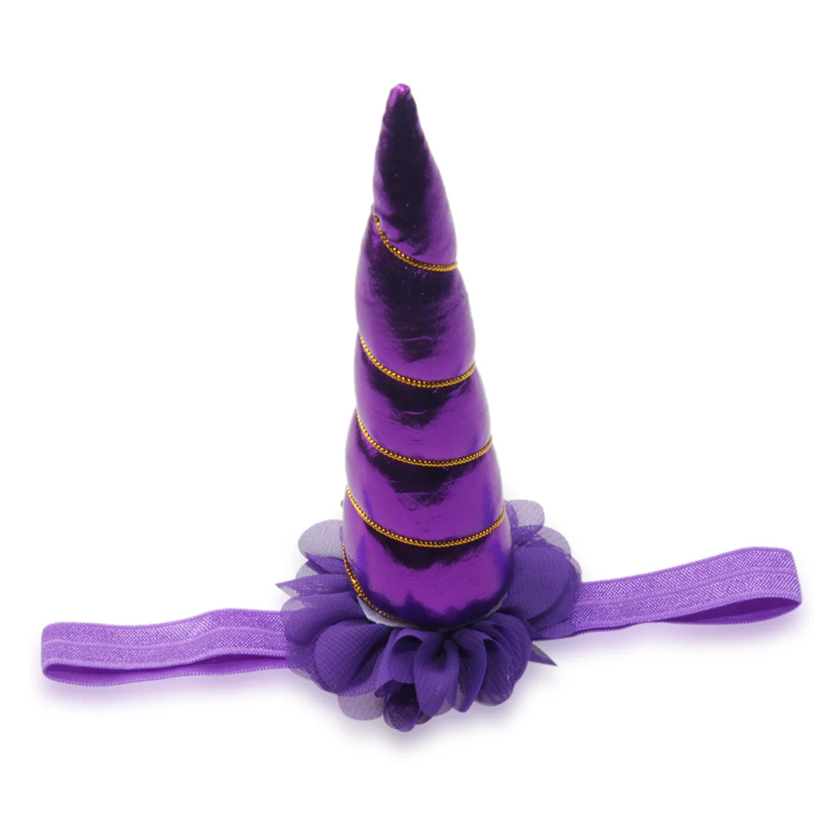 

8Pcs Unicorn Horn Headpiece Flower Headbands Costume Party Decor Multicolor Gold Silver Red Rosy Pink Purple Sky Blue