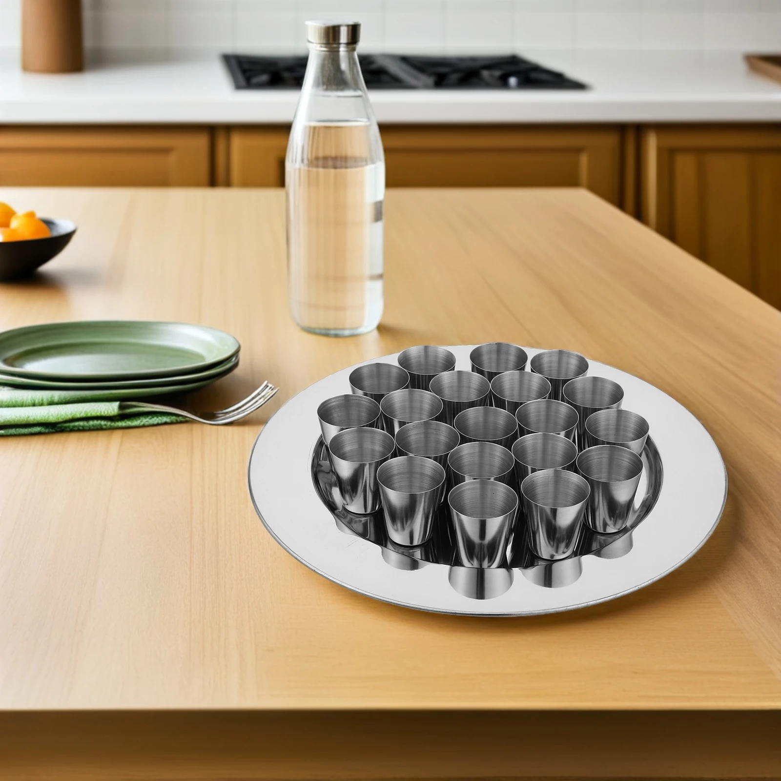 1 مجموعة أكواب التواصل الفولاذ المقاوم للصدأ تكويم الكنيسة الكاريس المعدنية بالتواصل العبادة خدمة طقوس النظارات