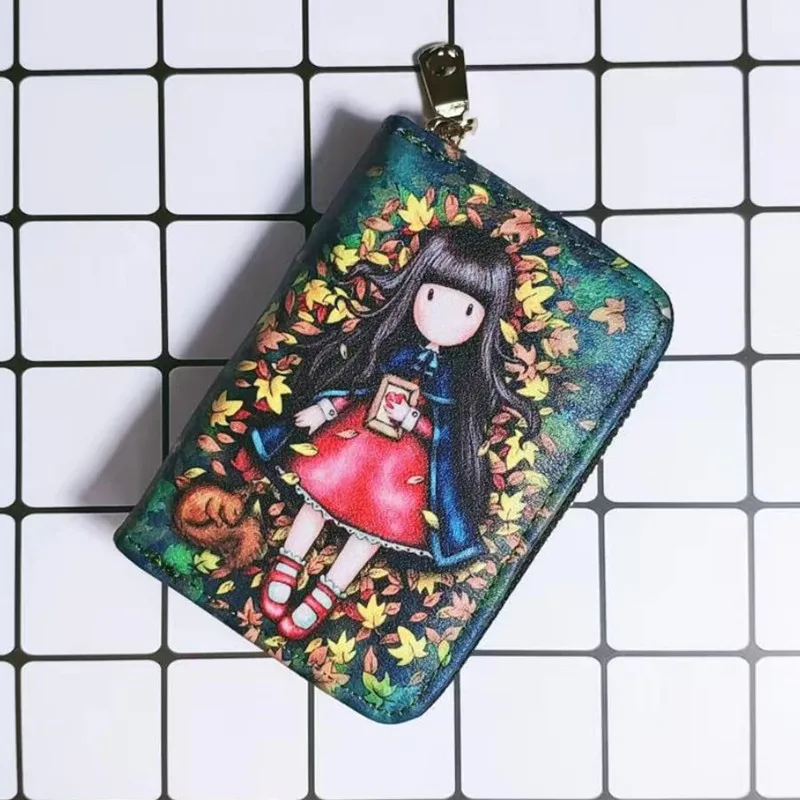 Cartera de diseño con patrón de dibujos animados, monedero, funda para pasaporte, Tarjetero de identificación, Rfid, paquete de tarjetas A1