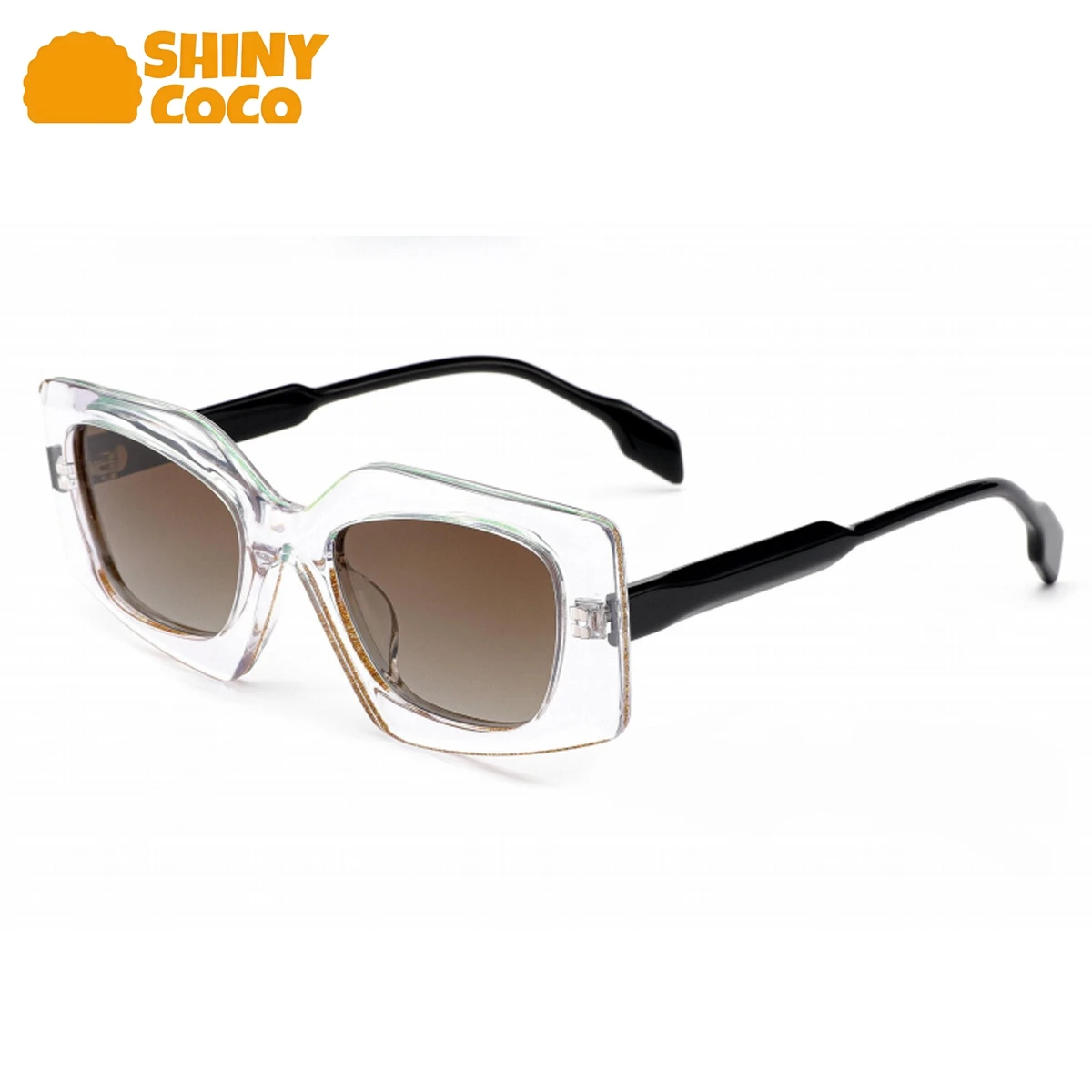 

ShinyCoCo Luxury Brand New Personalized Square Framed Sunglasses With High End Uv Protection And Fashionable Polarized Light