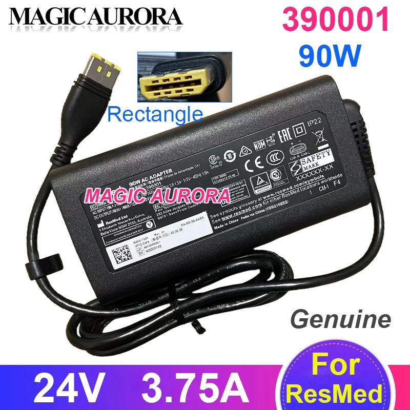 Genuine 390001 Power Adapter 24V 3.75A 90W 390-7231 DA-90L24-AAAA for ResMed Airmini Airsense S11 Charger Power Supply New