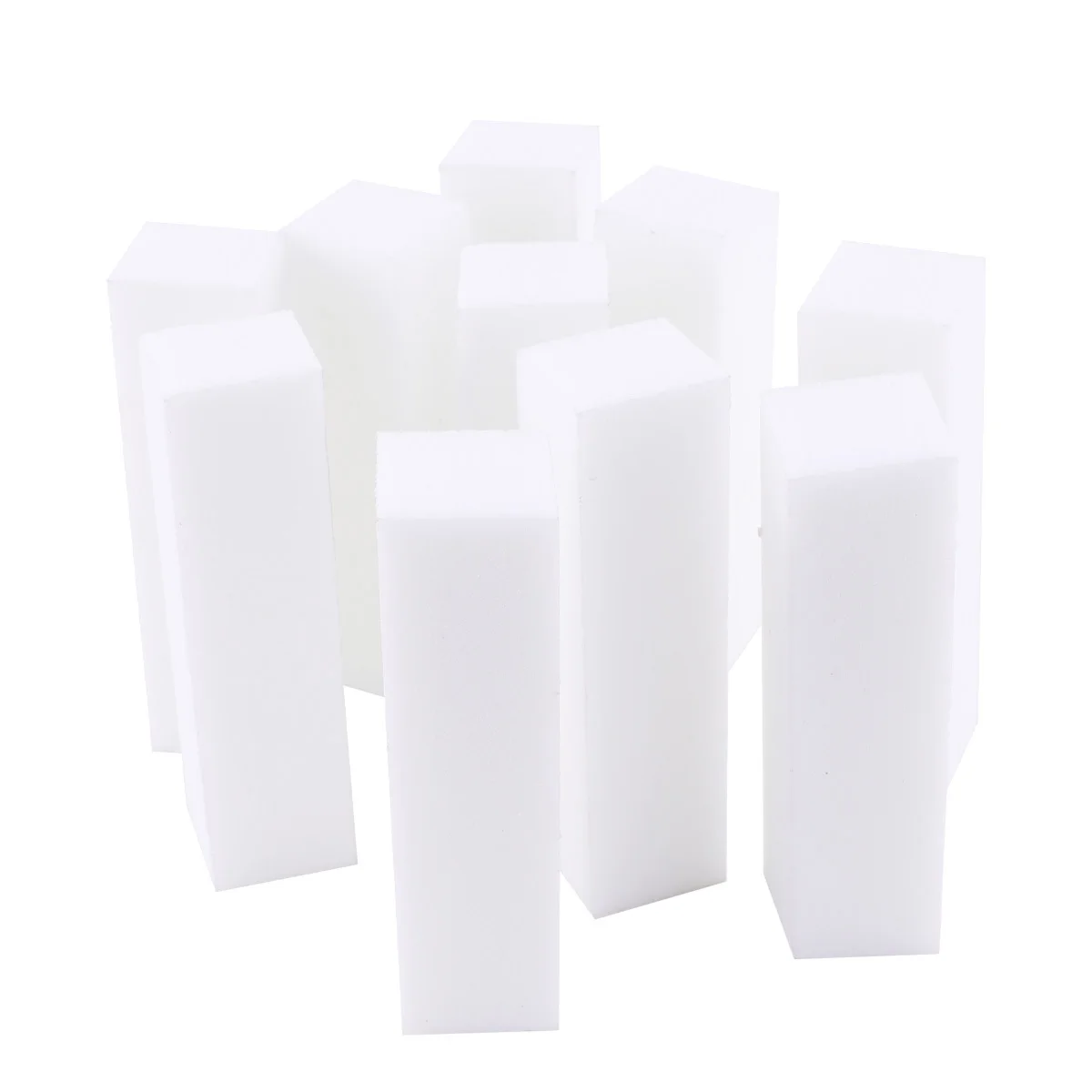 10 pçs suprimentos da arte do prego de quatro lados lixa buffer bloco de polimento para salão de beleza uso doméstico manicure lixar esponja feminina