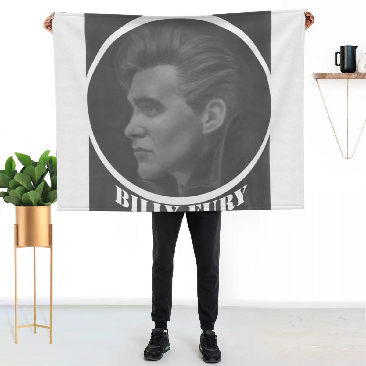 Billy Fury Throw Blanket blankets ands Personalized Gift Camping Soft Beds blankets and throws heavy to sleep Blankets