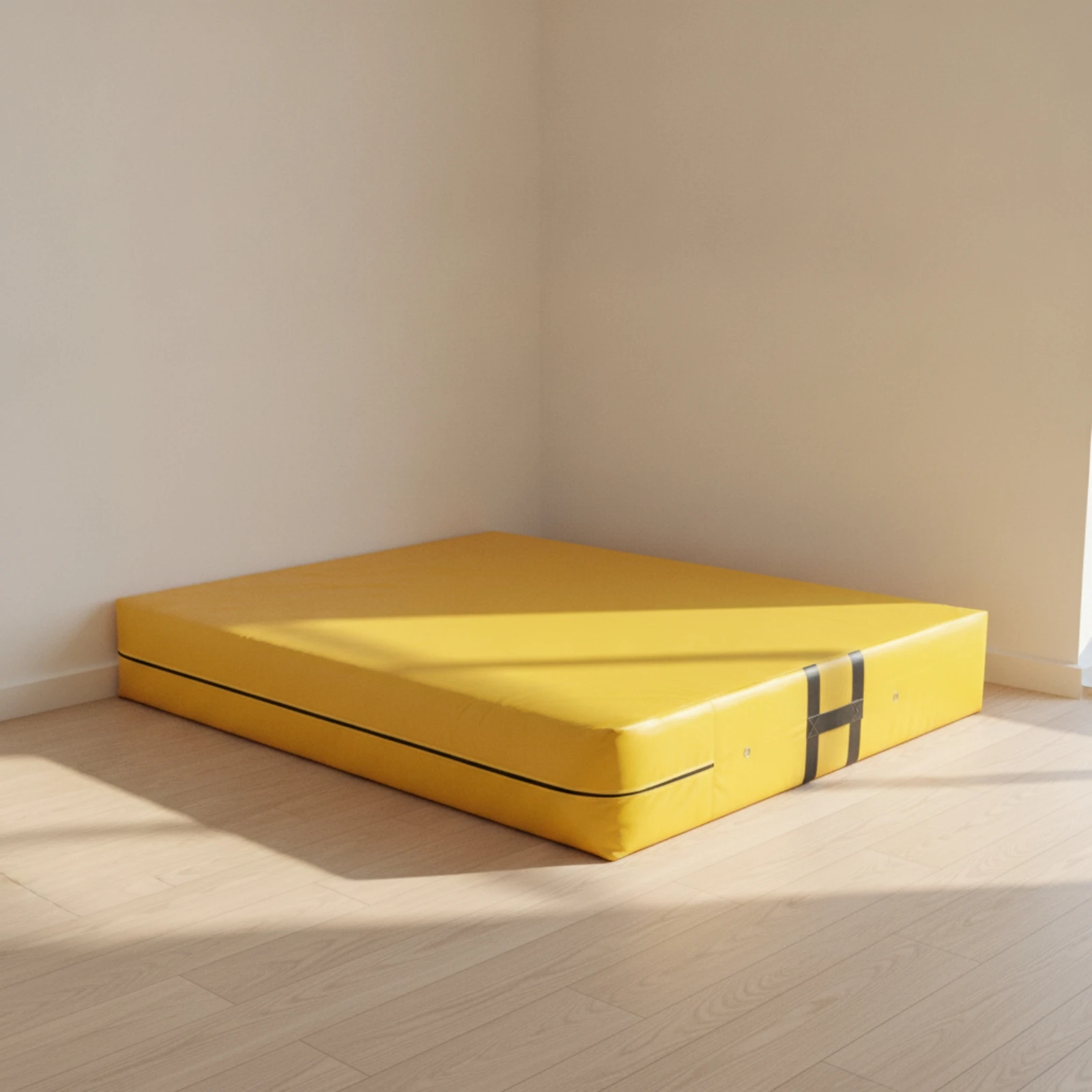Exercise Mat with Handles Thick Folding Exercise Mat Safe Anti-Tear for Gymnasts, Gymnastics Practice