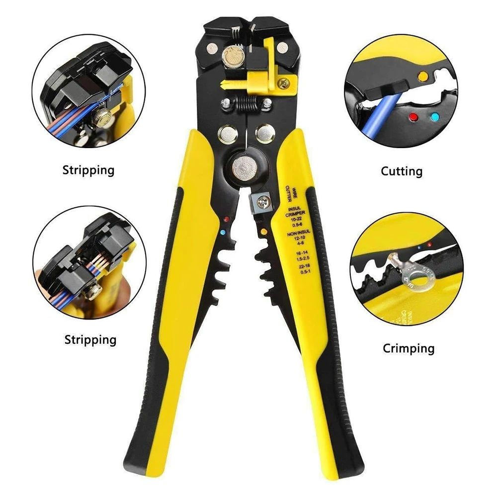 

Многофункциональный ручной инструмент: обжимные клещи, кабелерез и автоматический инструмент для зачистки проводов, регулируемые клещи для зачистки и обжима клемм