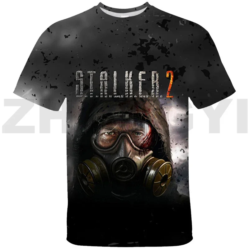 Family Game S.T.A.L.K.E.R. 2 Heart of 3D T-shirt Shooting War Stalker 2 Anime Women Oversized T Shirt Daily Men Kids Lounge Wear