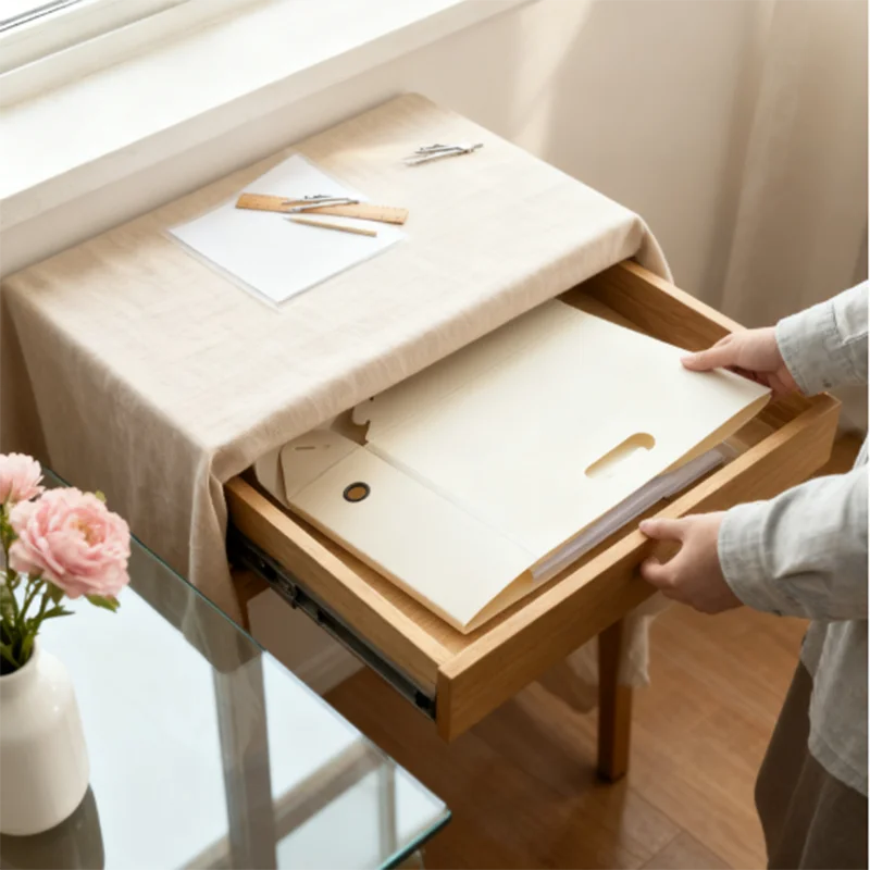 A4 Book Stand Folding Bookshelf Retractable Plastic Student Book Storage Rack Book Stand Book Desktop Storage Box