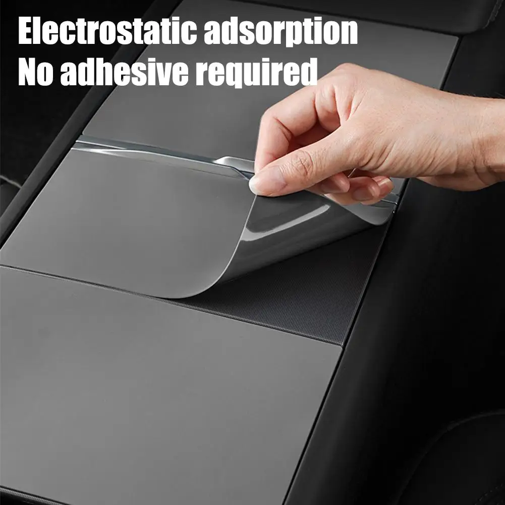 Center Console Silicone Pad Protective Film For Tesla Model Y YL Juniper 2026 Model 3 Refresh Anti Scratch Accessories