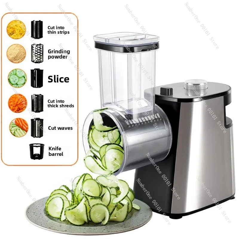 Electric Vegetable Cutter Multi-Function Automatic Shredder Slicer Grinder