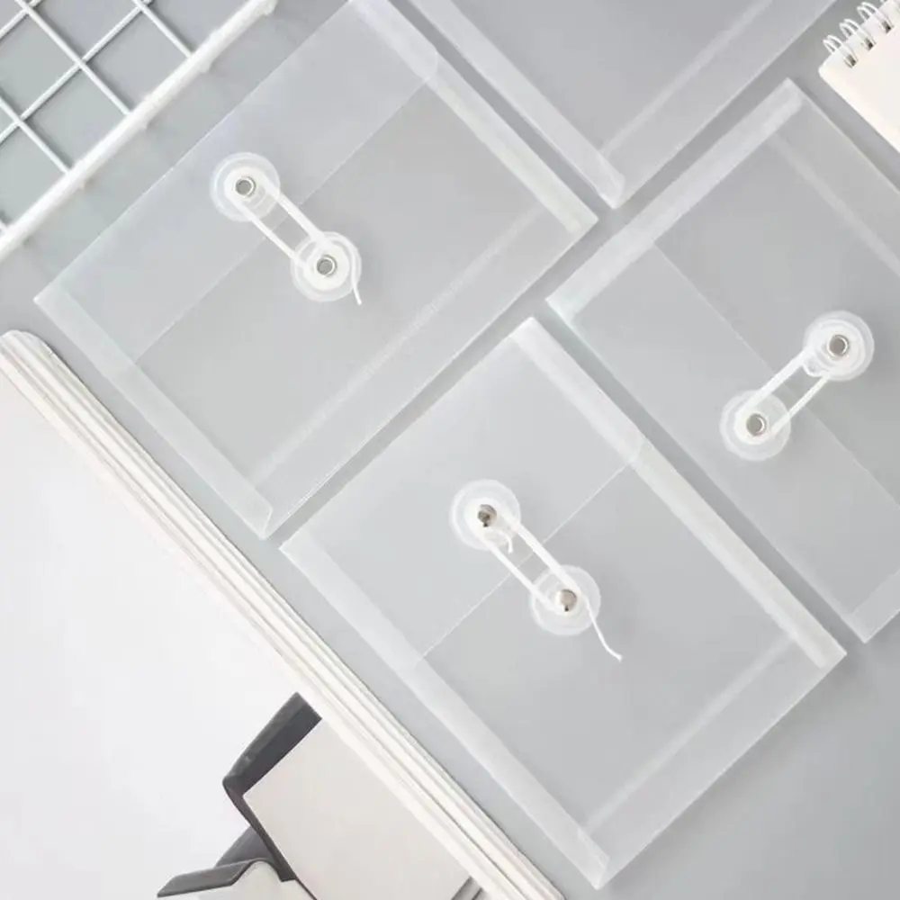 Thickened A5/A6 File Folder Transparent Waterproof Document Folder Plastic Card Paper File Holder Gift