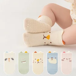 0-5Yrs Children's Toddler Non-slip Floor Socks Summer Thin Cotton Boneless Baby Socks For Girls And Boys Cartoon Cute Mesh Socks