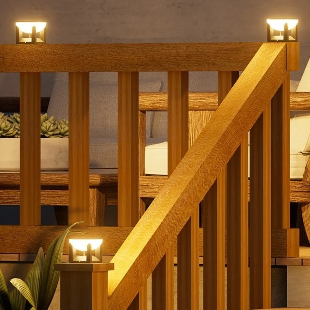 

Водонепроницаемые колонные фонари на солнечной энергии, 3 режима освещения, эффективные солнечные фонари, атмосферные светодиодные фонари на столбе, освещение дорожки