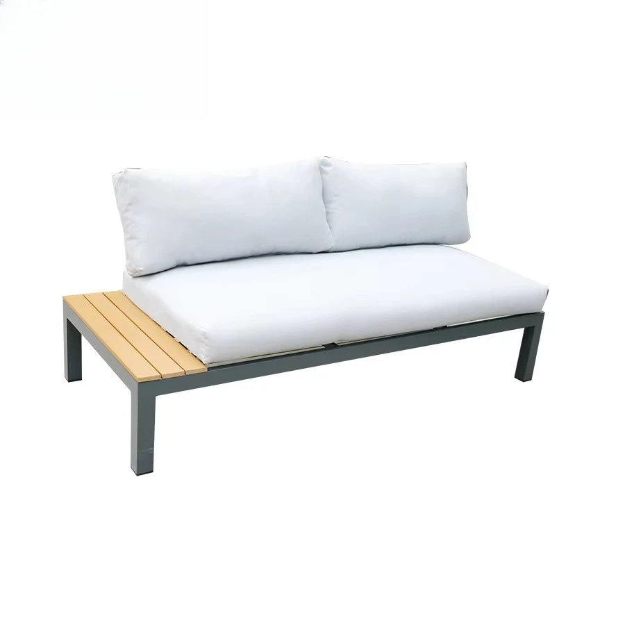 دفعة خارجية حديثة أثاث من القماش المقاوم للماء مجموعة أريكة خارجية للحديقة #4