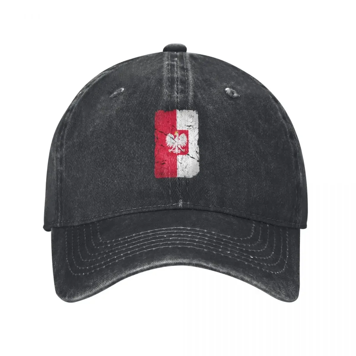 Flag of Poland with polish eagle Distressed Baseball Cap Thermal Visor funny hat Hat Baseball Cap Elegant Women's Hats Men's