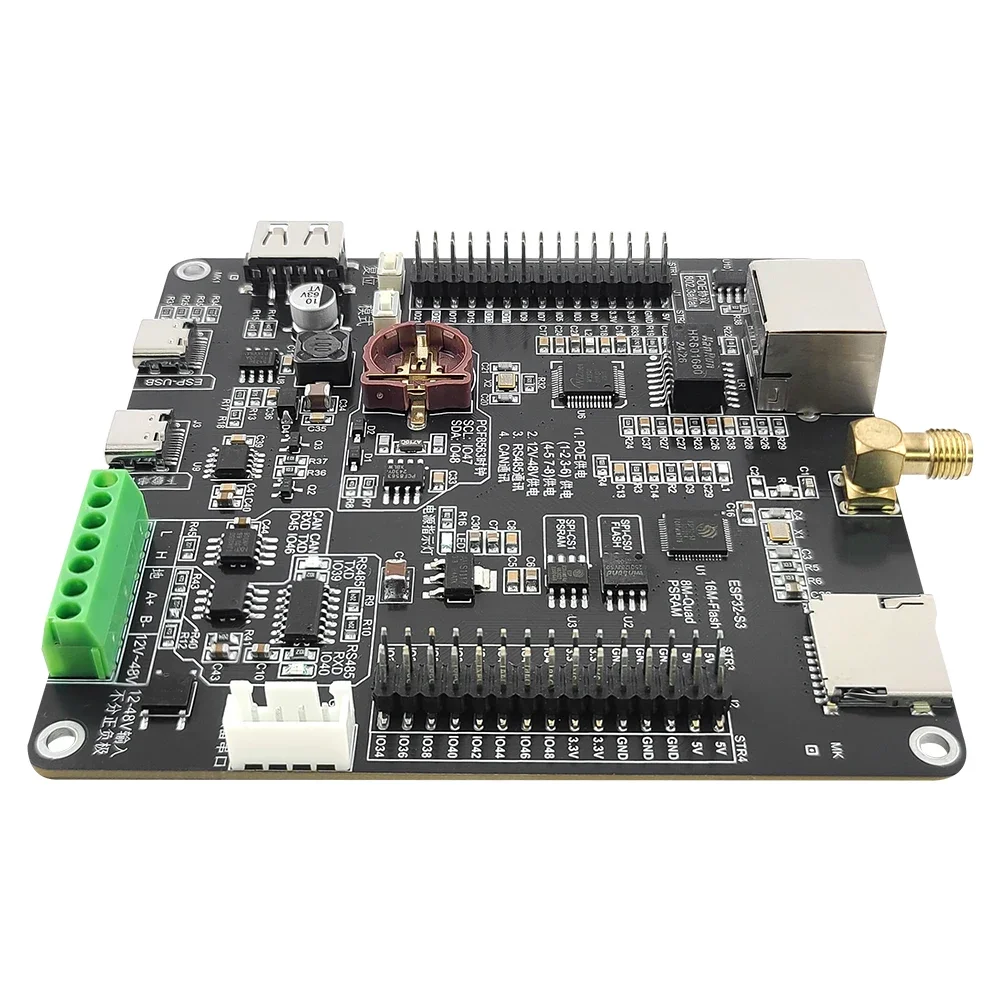 RS485 ESP32-S3 N16R8 Development Board POE Power 3DBI BT WiFi Module AI Industrial Internet of Things W5500 ETH PCF8563 TF USB