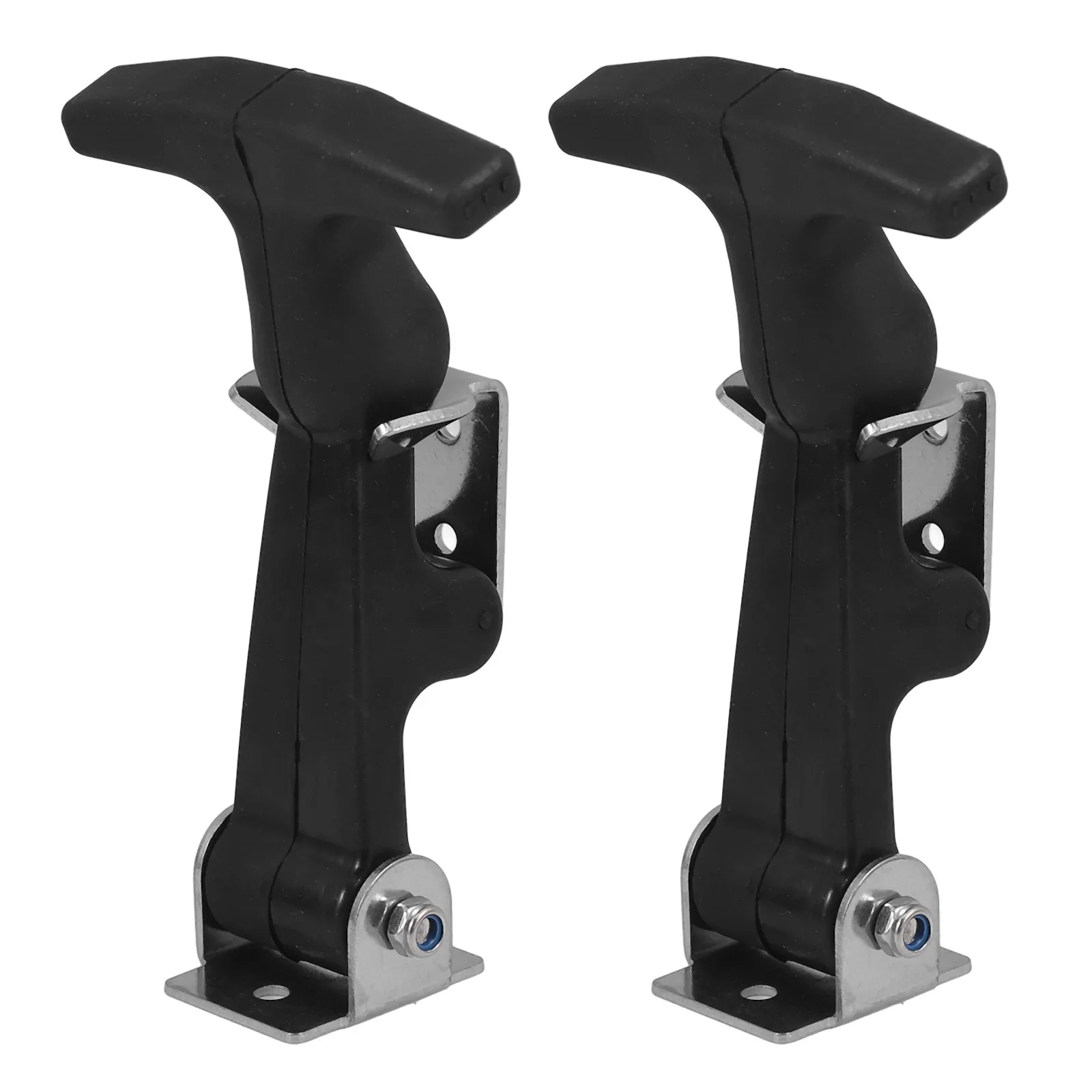 

2pcs Stainless Steel Hasp Latch Replacement Heavy Duty T-Handle Lock For Toolbox Boat Hatch Rubber Latches Durable Hardware Car
