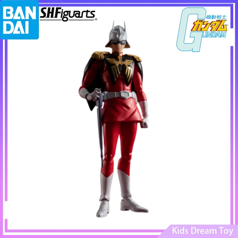 Bandai en Stock Original S.H.Figuarts traje móvil GUNDAM figuras de Anime-CHAR AZNABLE-figuras de acción juguetes coleccionables modelo regalo