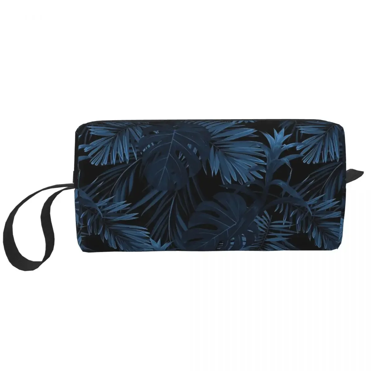 Dark Indigo Tropical Makeup Bags Men Cosmetic Bag Trend Outdoor Makeup Organizer Case