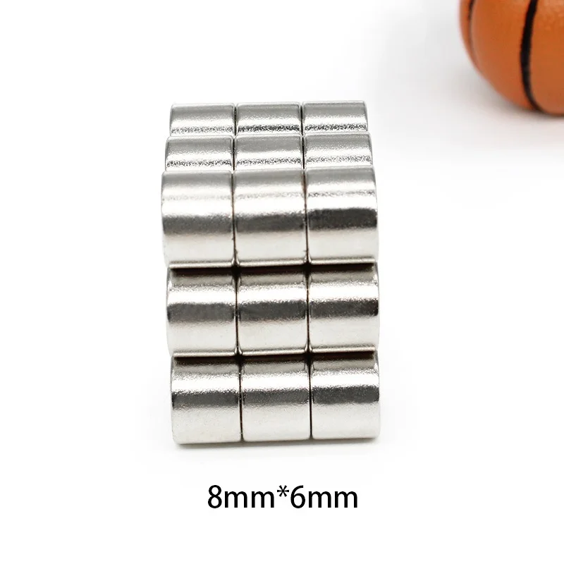 Magnet Magnet Neodymium, Magnet Magnet Neodymium N35 Magnet bumi langka bulat kuat 8*6mm 8x6mm 10 ~ 200 buah