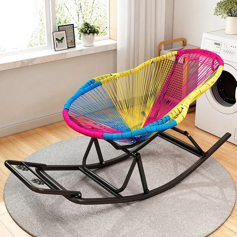Single Balcony Rocking Chair Reclining Adult Sleeping Leisure Home Folding chair Lunch Break silla plegable outdoor furniture
