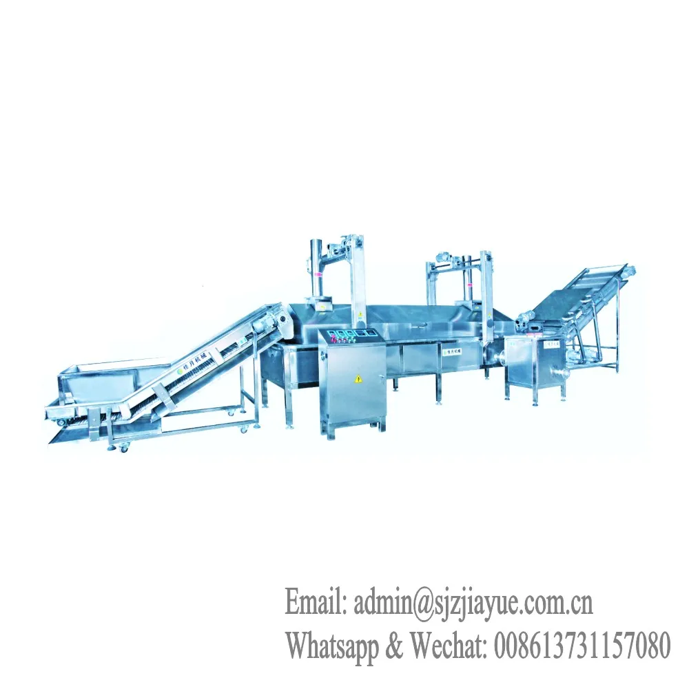 Burger Patties Frying Machine / Continuous Fryer for Burger Patties