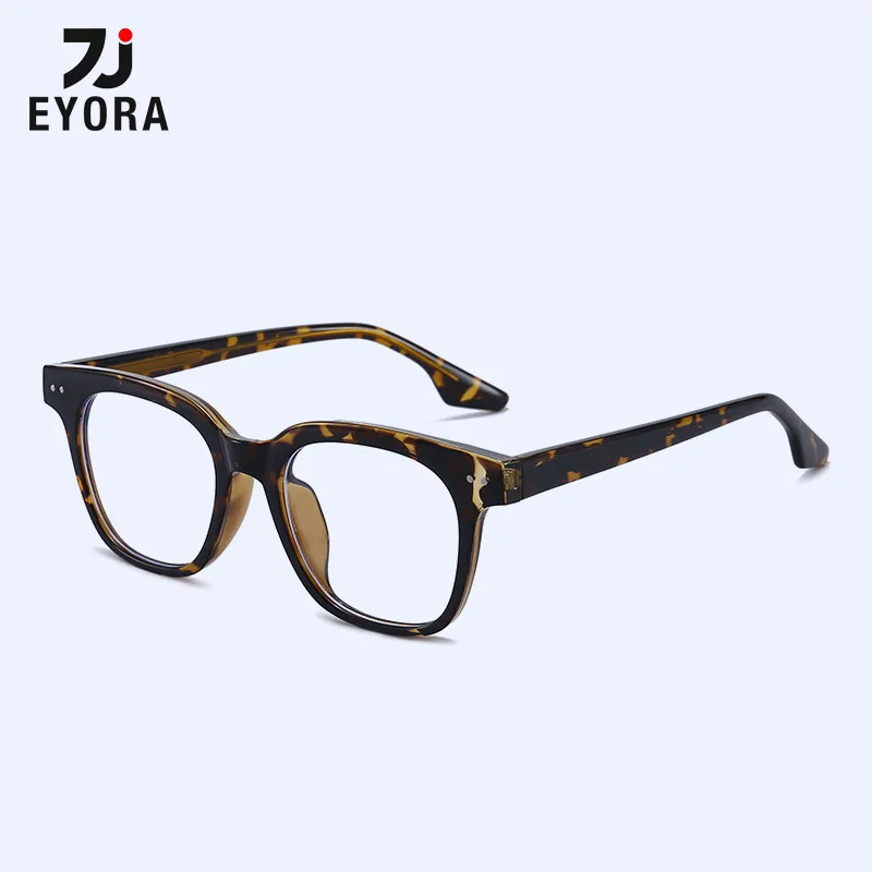 

EYORA Everyday Wear Square Currents Reading Glasses Anti Blue Light Myopia and Hyperopia Photochromic Prescription Eyewear Lens