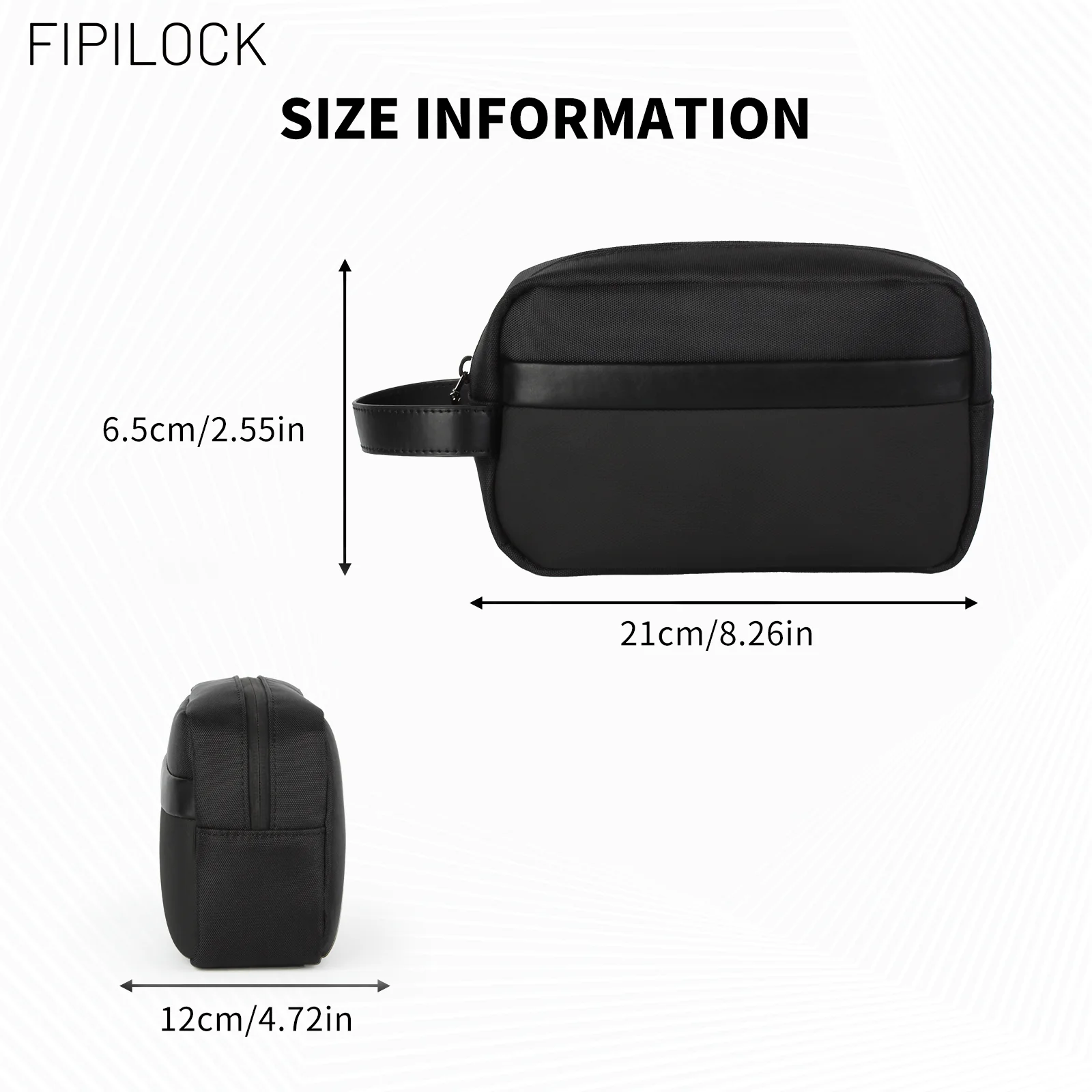 Bolsos de Mano FIPILOCK para Mujer y Hombre con Desbloqueo Inteligente por Huella Dactilar, Antirrobo, para Tarjetas de Crédito, Teléfono Móvil y Muñequera