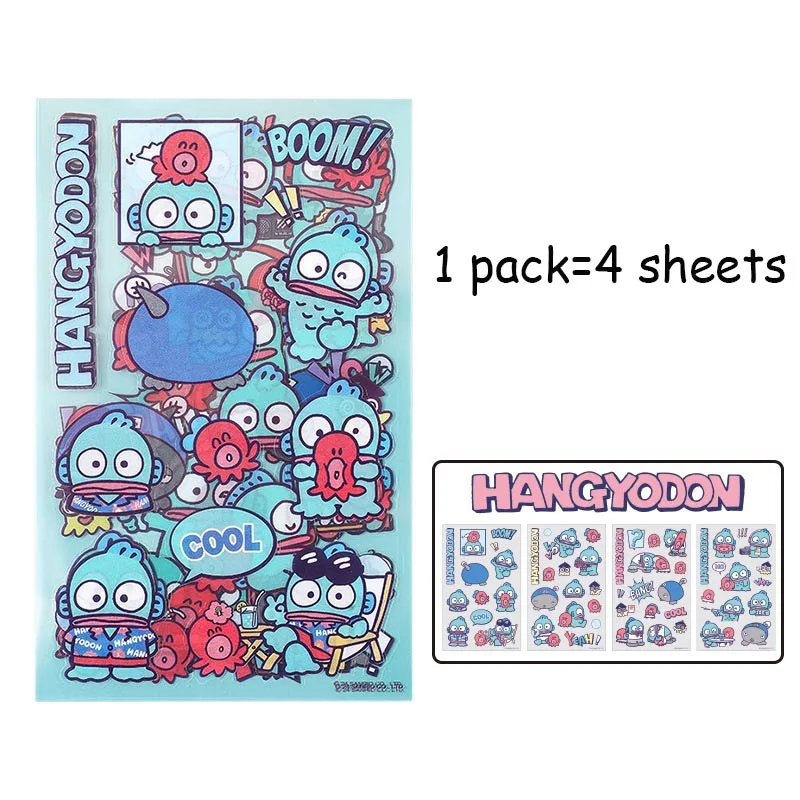 Imagem -02 - Sanrio Hangydon dos Desenhos Animados Pet Adesivos Bonito Scrapbooking Faça Você Mesmo Diário Papelaria Decorativa Adesivo Álbum Etiqueta da Vara Pacotes por Lote