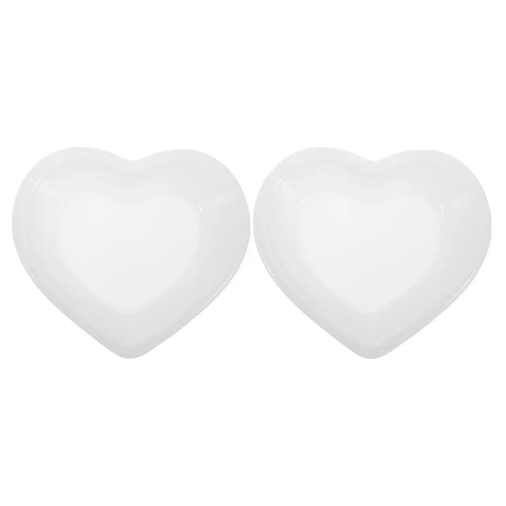 2Pcs Heart Shape Jewelry Tray Silicone Mold Durable Flexible Mold for Resin Craft Storage Dish DIY Bowls Heart Resin Molds