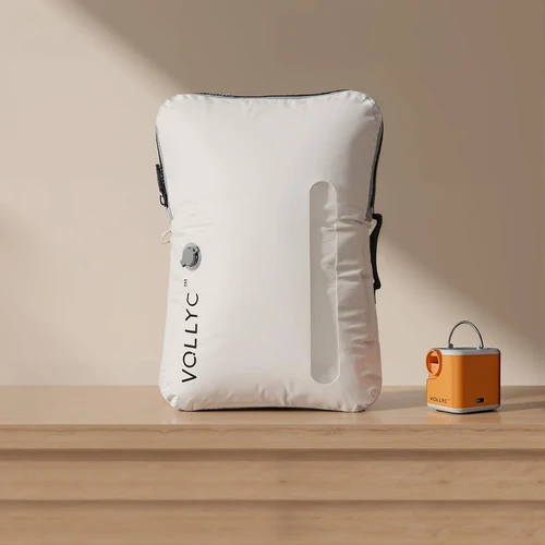 FLEXTAIL X VOLLYC EZYPACK - Bolsa de almacenamiento al vacío de 25 litros, bolsa de almacenamiento de ropa reutilizable, bolsa de equipaje de mochila de viaje, compresión 85%