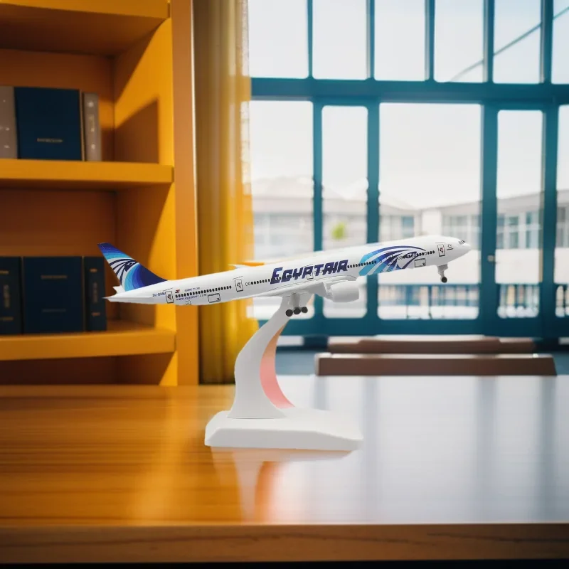 

Toy For Children Airplane 20cm Air Egypt B777 Airways Airlines Diecast Simulation Metal Alloy Model Plane Aircraft Ornaments Cra