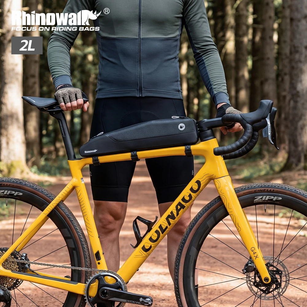 

Водонепроницаемая сумка для велосипеда Rhinowalk, 2 л, для верхней трубы рамы, передняя сумка для хранения, аксессуар для MTB, шоссейных и гравийных велосипедов