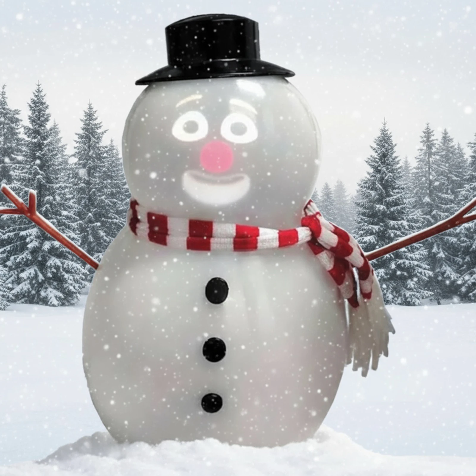 Pupazzo di neve animato parlante Blink Proiettore e altoparlante integrati Che parla Canto Danza Animato Blink Pupazzo di neve di Natale Decorazione della casa