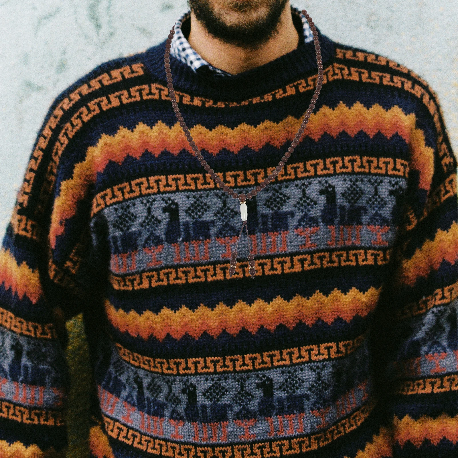 S สร้อยข้อมือ 108 ลูกปัดผู้ชาย Rosary ไม้สวดมนต์ Multi เปิดกําไลข้อมือ 6 มม.Golden S สร้อยข้อมือ H made ไม้