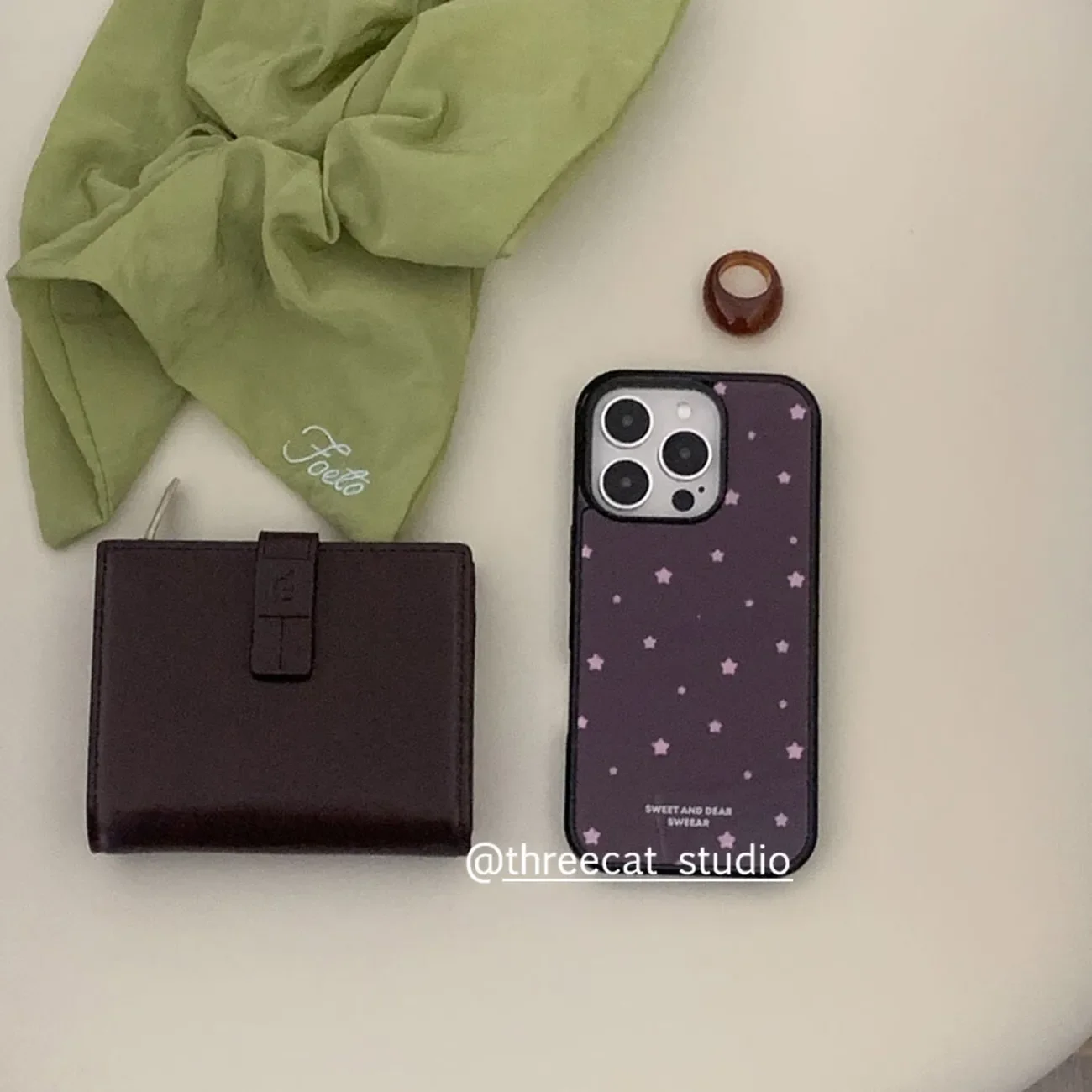 Korea ins Full Screen Pink Stars Brown Phone Case For iPhone 17 16 15 14 13 12 11 Pro MAX 17air 16e XR XS 7 8 Plus Matte Cover - view 5