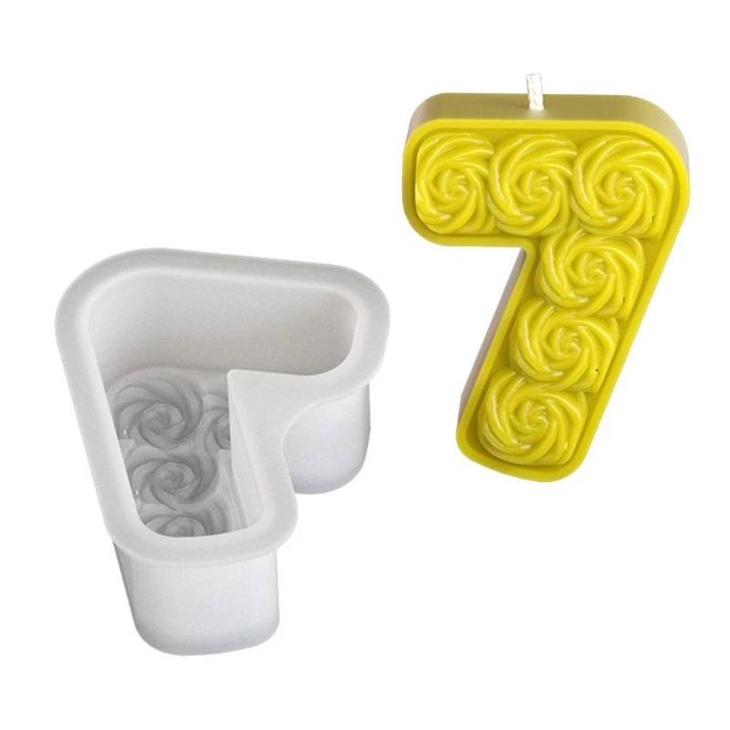 

U2JC Silicone Moulds Rose Number 0-8 Molds Epoxy Resin Molds Plasters Molds