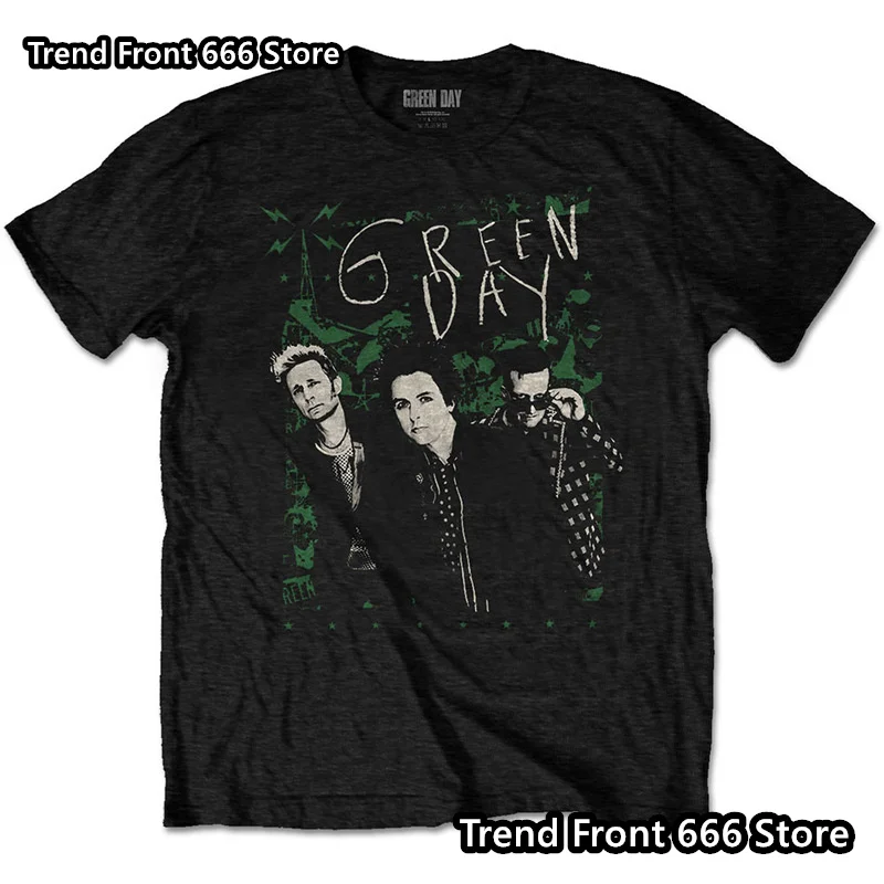 تي شيرت Green Day Rock Band للرجال والأطفال مطبوع ثلاثي الأبعاد بأكمام قصيرة تي شيرت صيفي كبير الحجم عتيق للأطفال #2