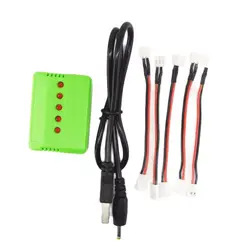 5PCS Cables And 1X 5 In 1 USB Charger Connector Wire for Wltoys V911 F929 F939 Battery Charging X6  JJRC H36 Eachine 010