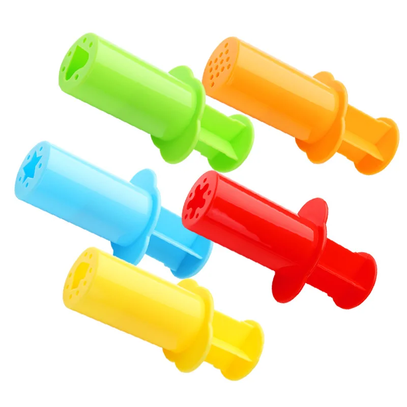 5Pcs/set Color Dough Model Tool Toys Creative 3D Plasticine Tools Play Set Clay Moulds Deluxe Set Learning Education Kids Toys