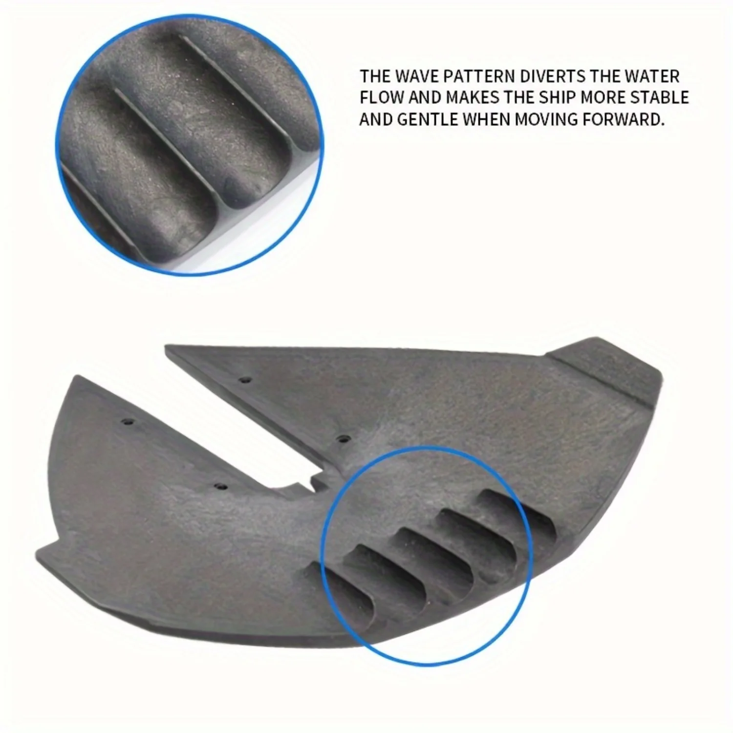 

Stinger Hydrofoils - Engine Stabilizer Fins for Outboard Motors, Black - Enhance Performance for Boats (4-300)