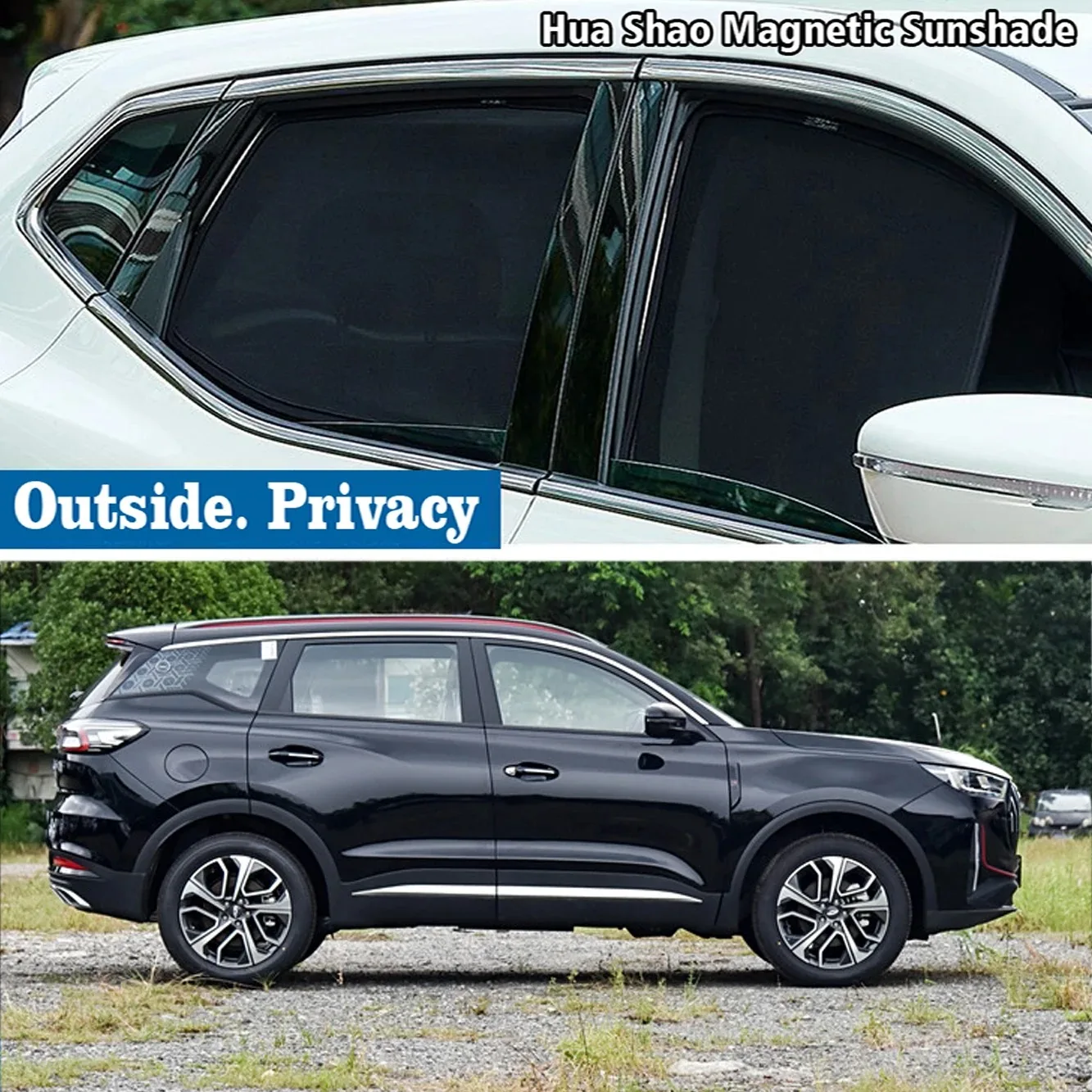 

For Chery Tiggo7 Tiggo 7 Plus Pro 2020 - 2024 Magnetic Car Sunshade Shield Front Windshield Frame Curtain Sun Shades Accessories