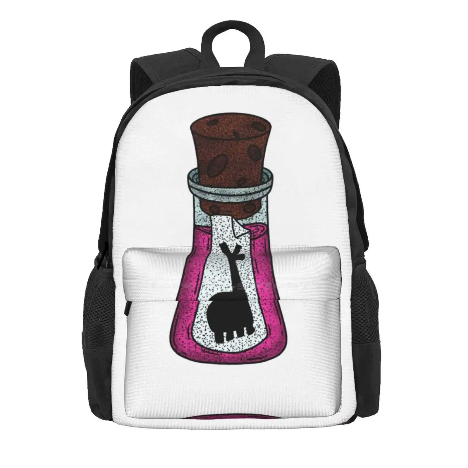 Kuzco’S Poison Hot Sale Schoolbag Backpack Fashion Bags Pink Llama Potion