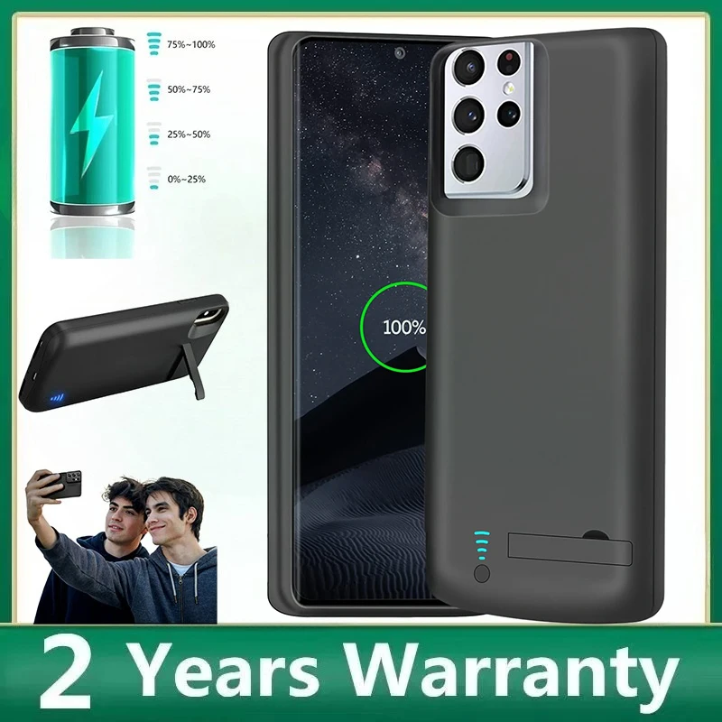 

Модный ультратонкий чехол-аккумулятор 10000 мАч для Samsung Galaxy S21 Ultra, S21 FE, S20 Plus, S20 – зарядное устройство и чехол для телефона