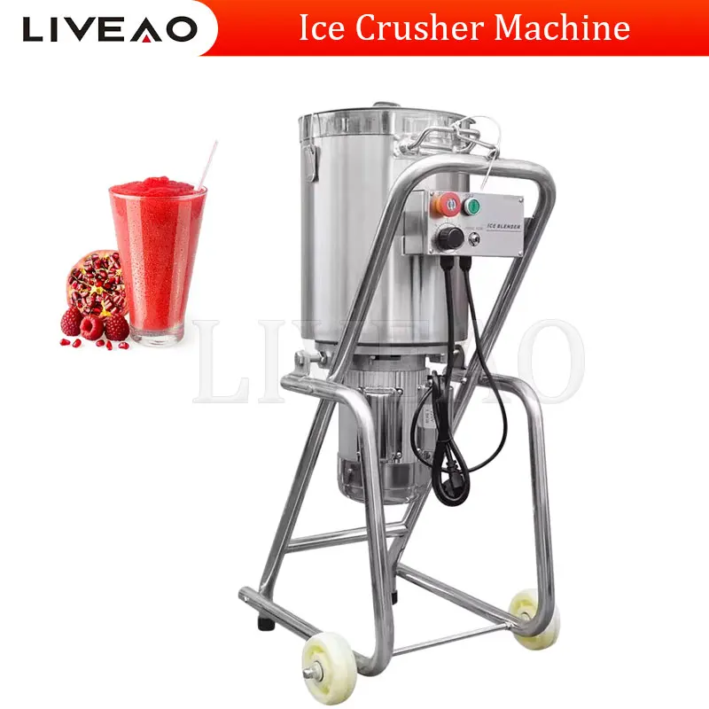 Commercial Ice Crusher 30L Multifunction Blend Machine Food Blender Stainless Steel Fruit Vegetable Mashing Machine