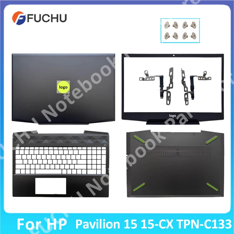 

NEW For HP Pavilion Gaming 15 15-CX TPN-C133 Laptop LCD Back Cover/Front bezel/Hinges/Palmrest/Bottom Case Top L20314-001