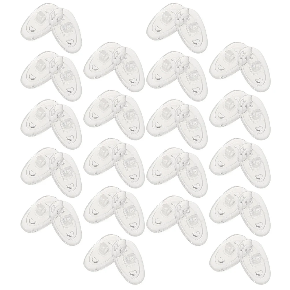 20Pairs منصات أنف للنظارة عدم الانزلاق للنظارات سيليكون المضادة للانزلاق وسائد استبدال قطع الأنف النظارات دعم جسر مريح #3